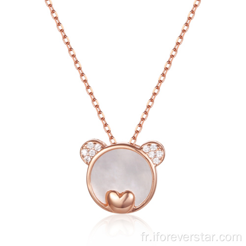 Valentine's Day Gift I Love You Rose Gold Women's Necklace